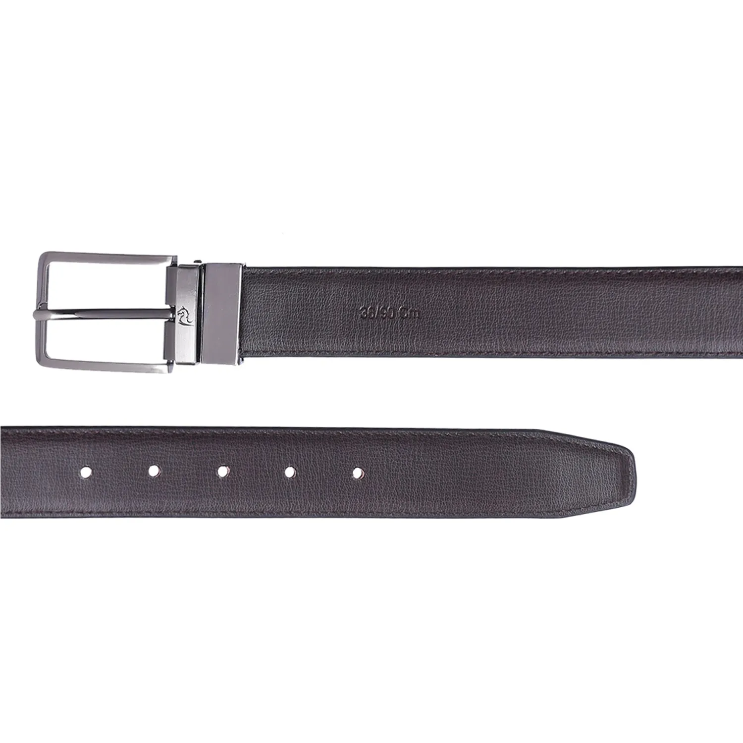 4211 Black & Brown Reversible Textured Belt for Men