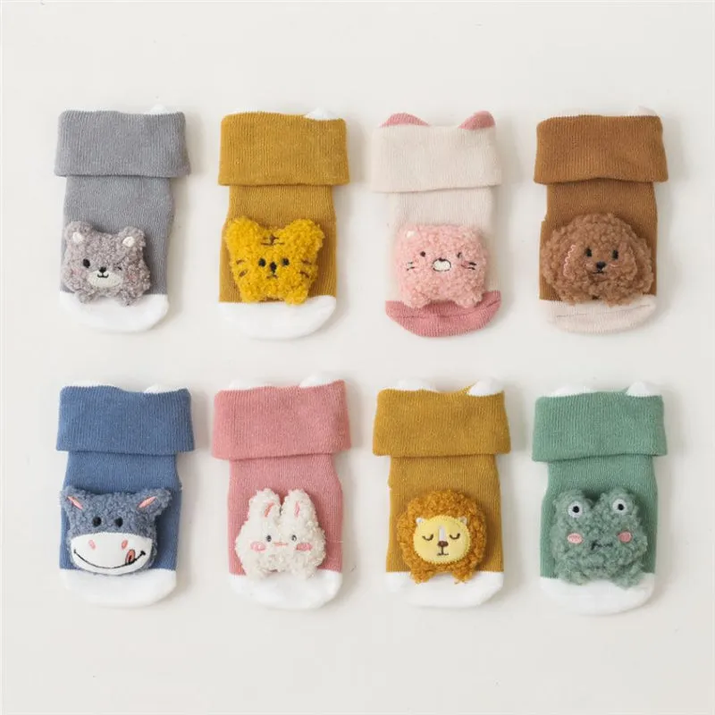 Baby / Toddler 3D Cartoon Animal Winter Warm Floor Socks