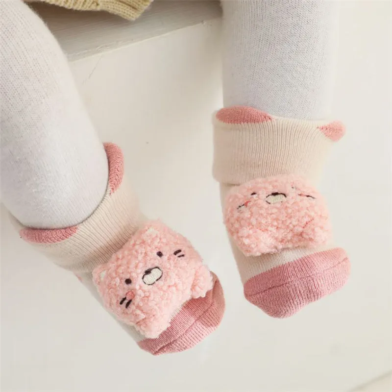 Baby / Toddler 3D Cartoon Animal Winter Warm Floor Socks