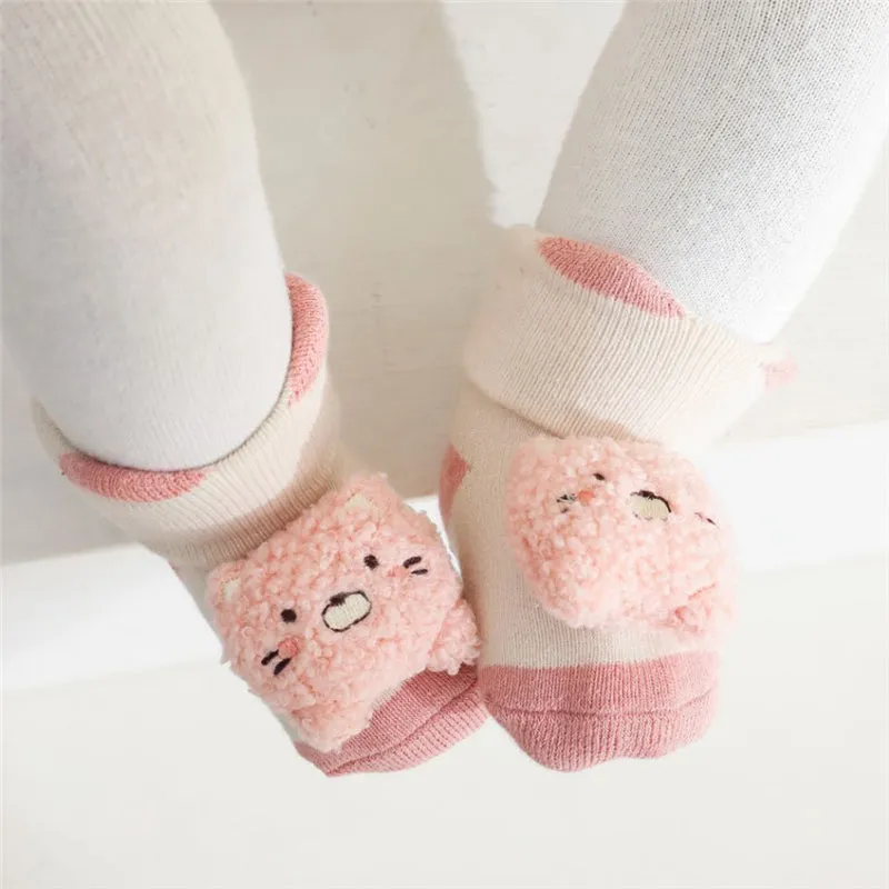 Baby / Toddler 3D Cartoon Animal Winter Warm Floor Socks