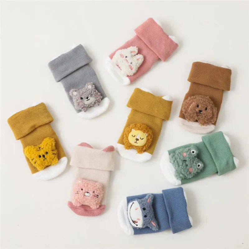 Baby / Toddler 3D Cartoon Animal Winter Warm Floor Socks