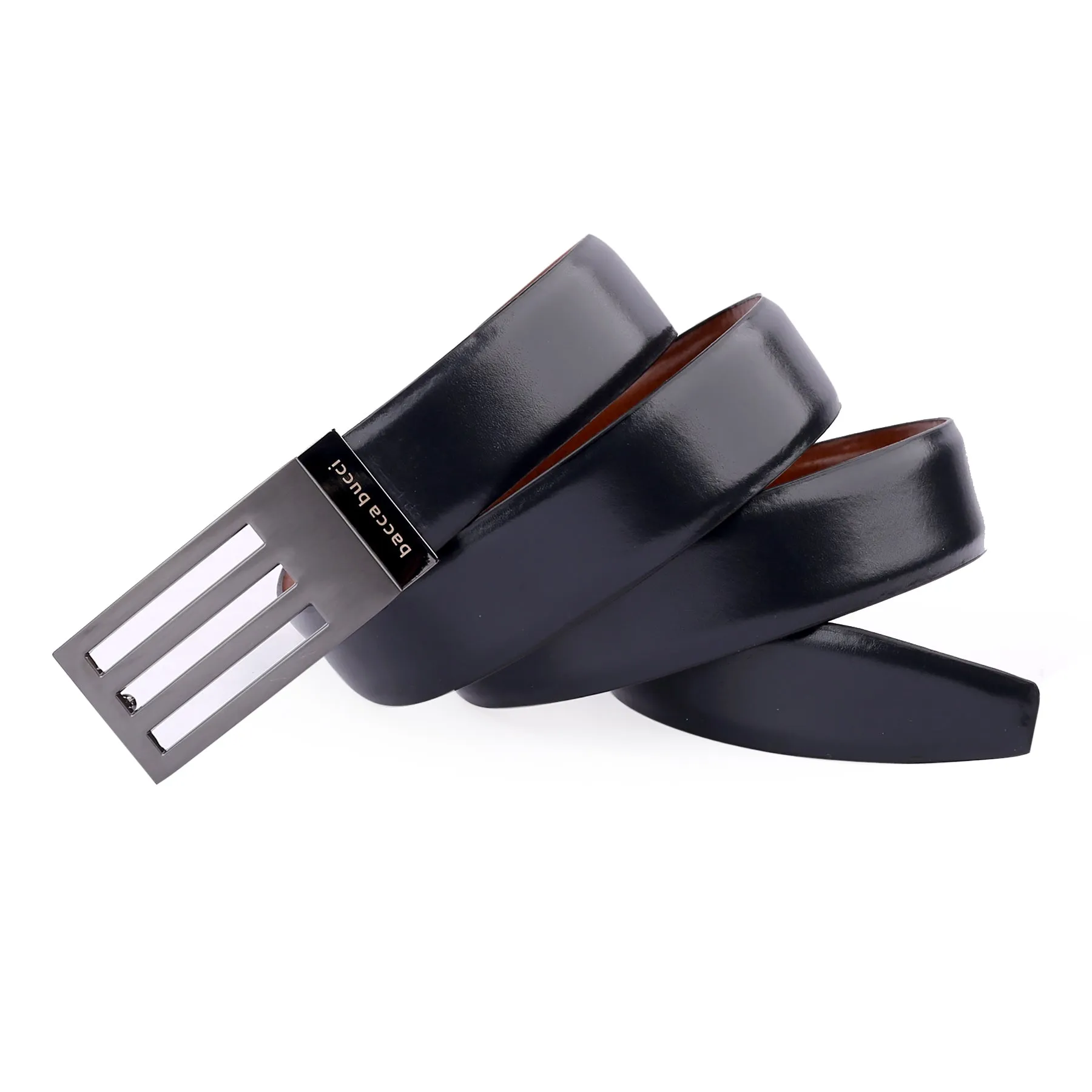 Bacca Bucci Reversible Dress belt with Genuine leather black & brown