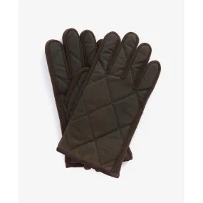 Barbour Winterdale Mens Gloves - Olive/Brown