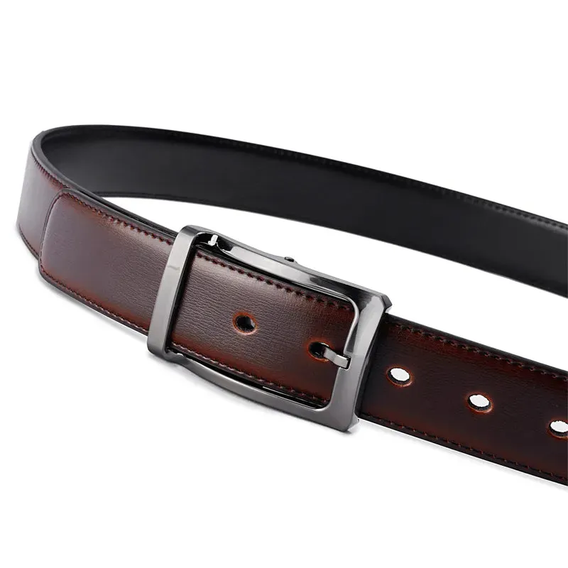 Beltox Fine Men's Reversible Leather Belt in Sizes Medium to 6XL