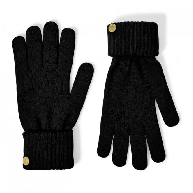 Black Knitted Gloves KLS532