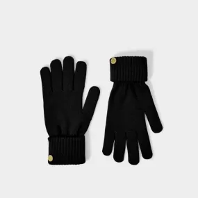 Black Knitted Gloves KLS532