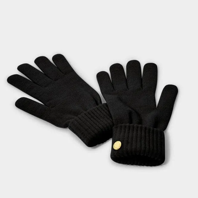 Black Knitted Gloves KLS532