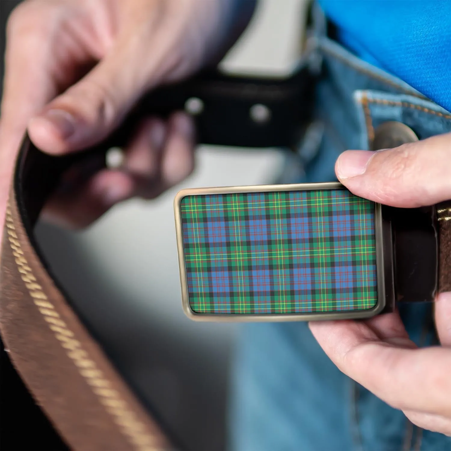 Bowie Ancient Tartan Belt Buckles