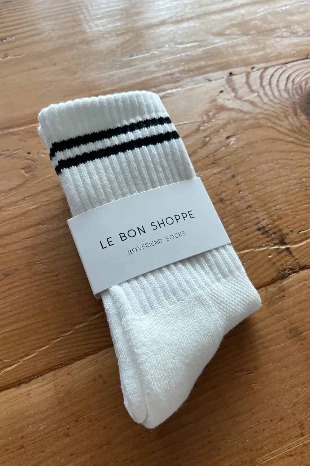 Boyfriend Socks (Classic White)