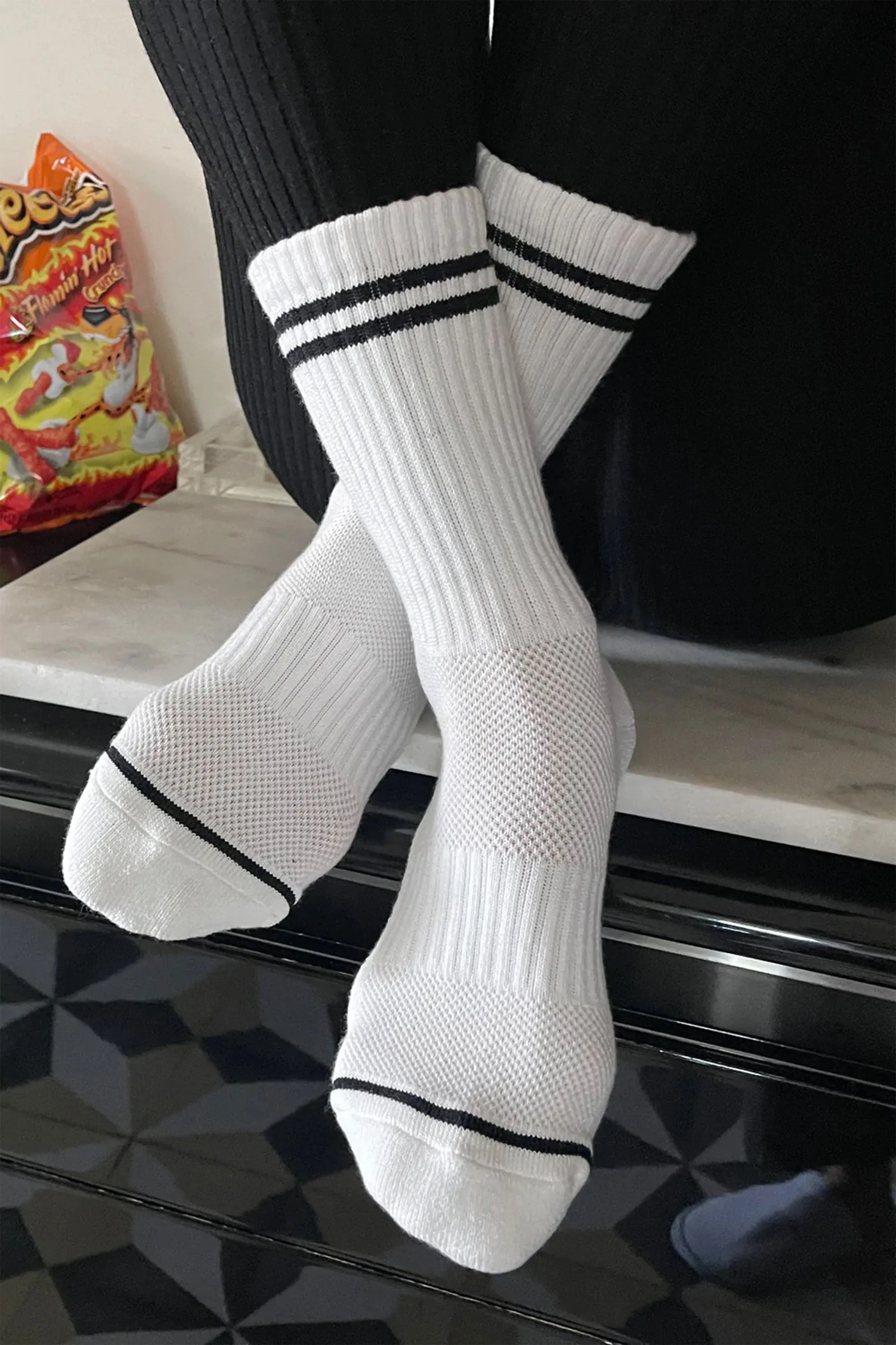 Boyfriend Socks (Classic White)