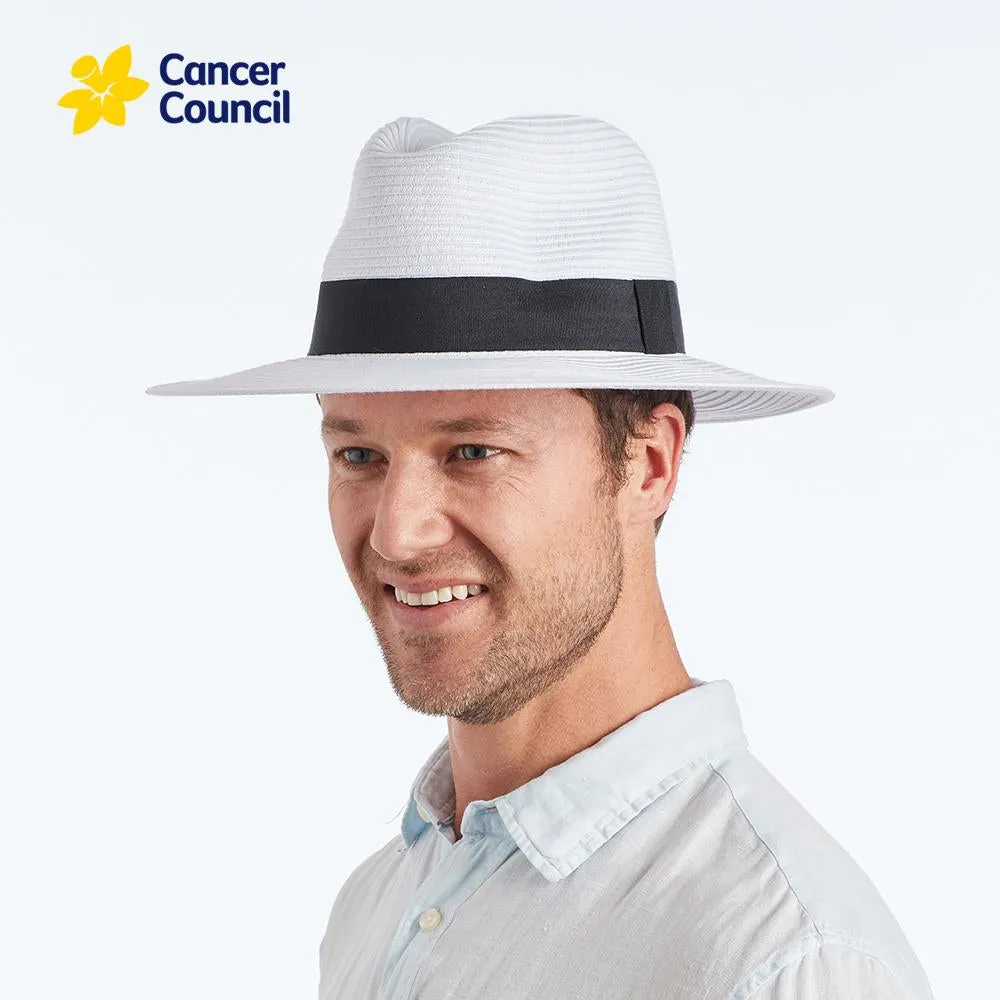 Cancer Council Unisex Cafe Fedora - White