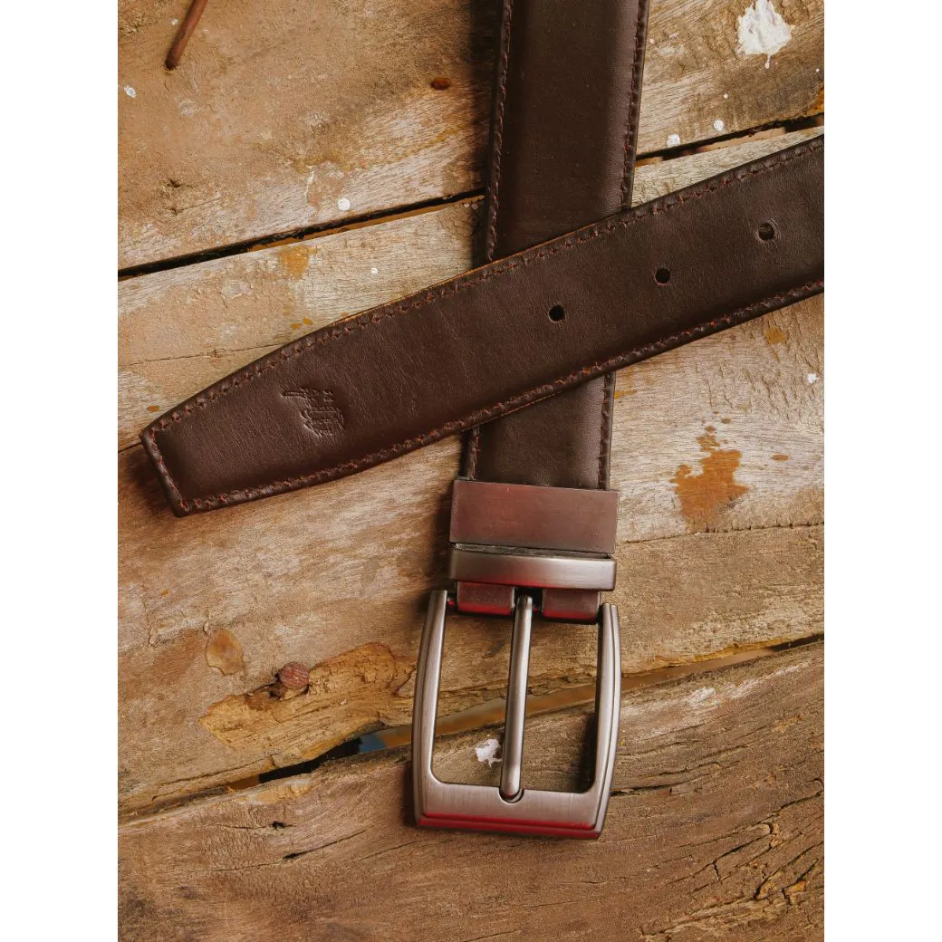 Castelo Premium Quality Reversible Mens Leather Belt