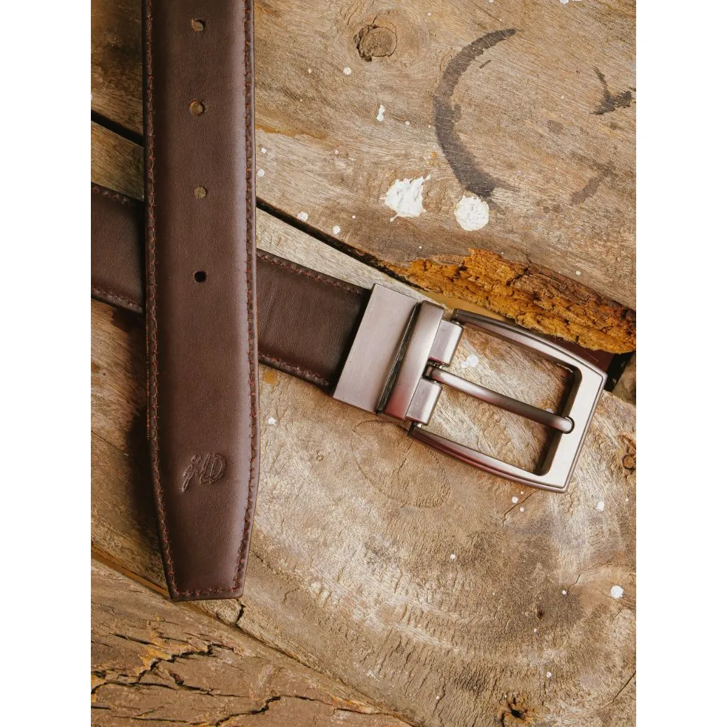 Castelo Premium Quality Reversible Mens Leather Belt