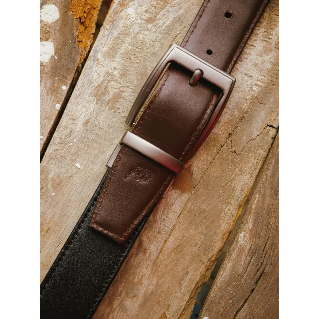 Castelo Premium Quality Reversible Mens Leather Belt