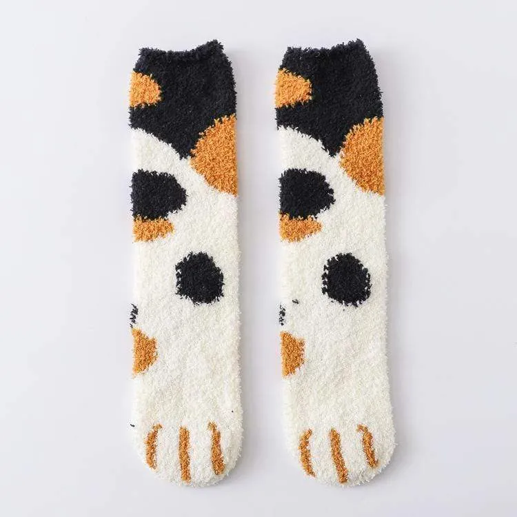 Cat Claws Cute Thick Warm Sleep Floor Socks