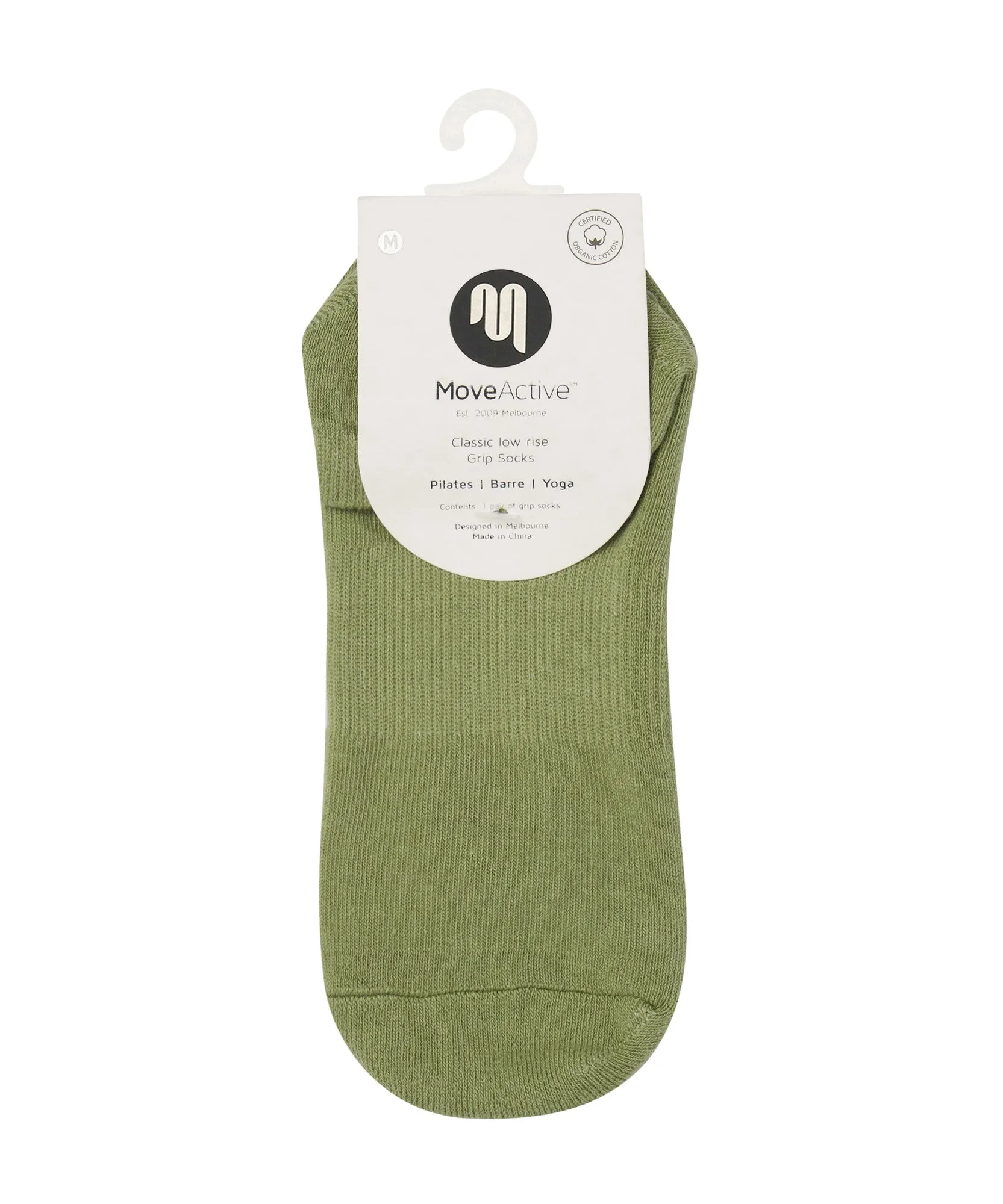 Classic Low Rise Grip Socks - Eucalyptus