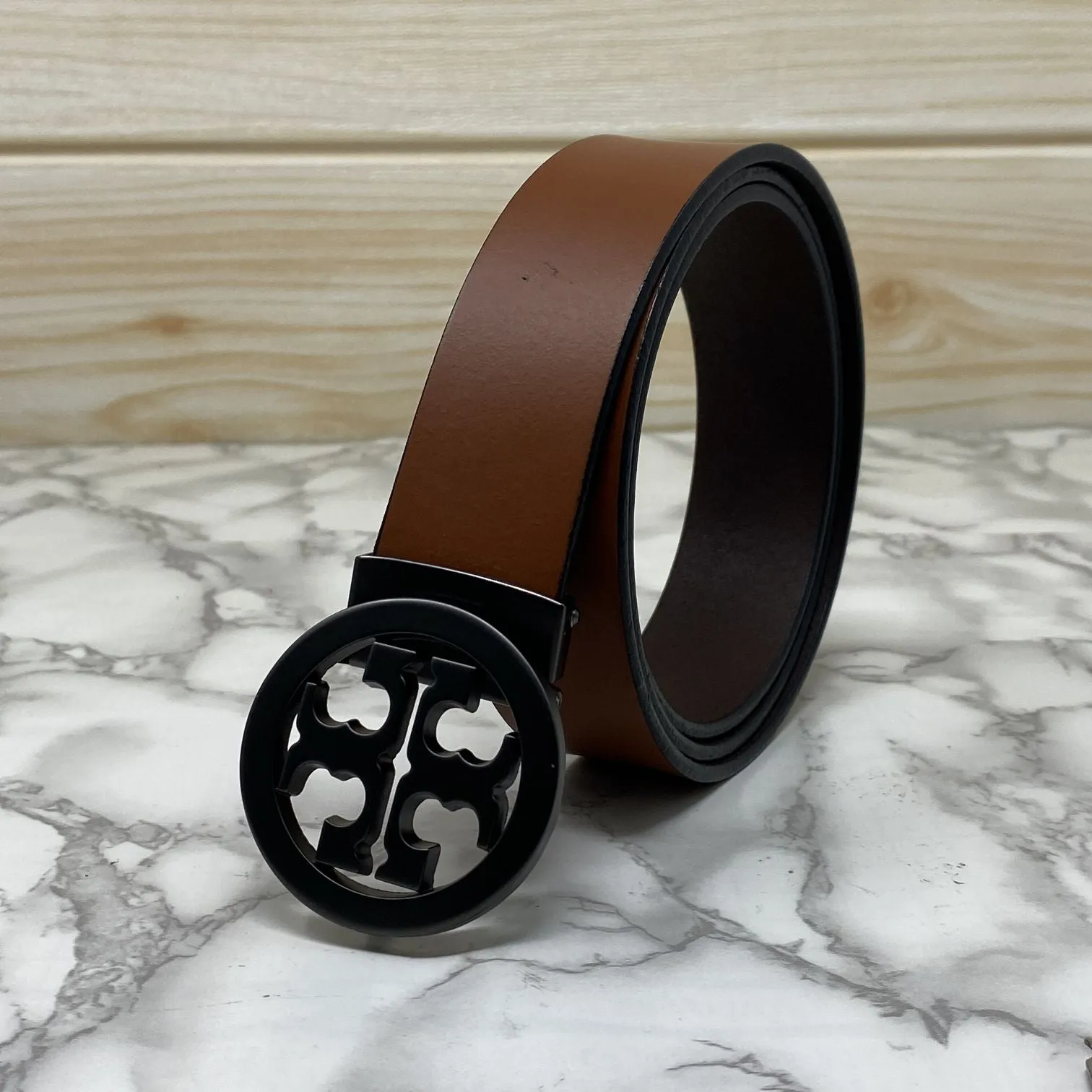 Classy Round Formal Leather Strap Belt-JonasParamount