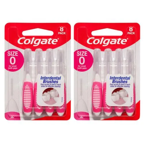 Colgate Interdental Brushes Size 0 8 Pack