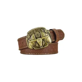 CrocLuxe Exotic Metal Buckle Ratchet Belt