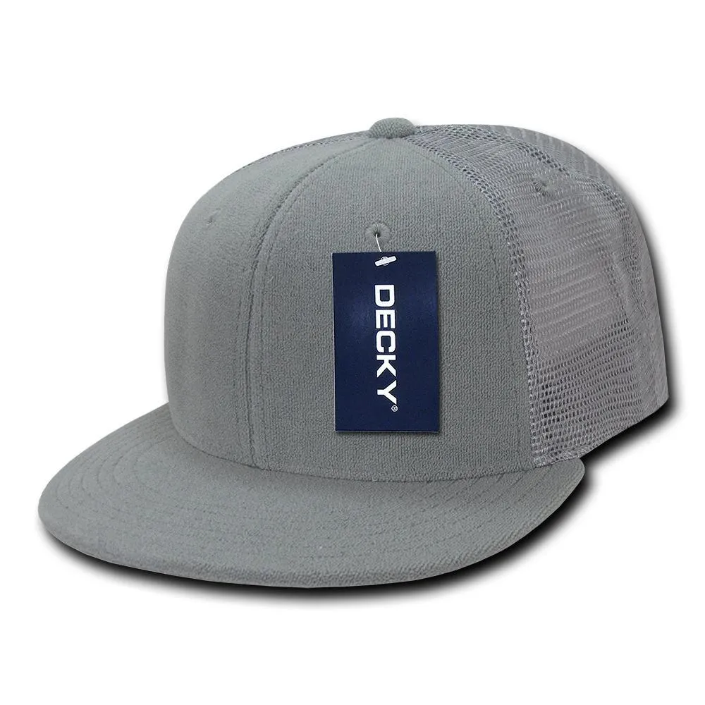 Decky 1081 Terry Trucker Flat Bill Snapback Hat