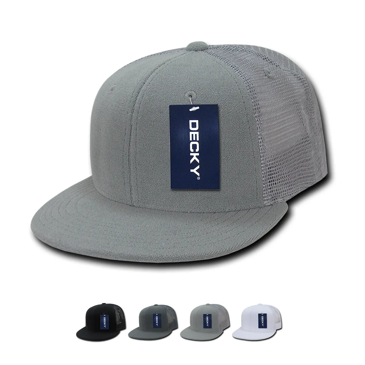 Decky 1081 Terry Trucker Flat Bill Snapback Hat