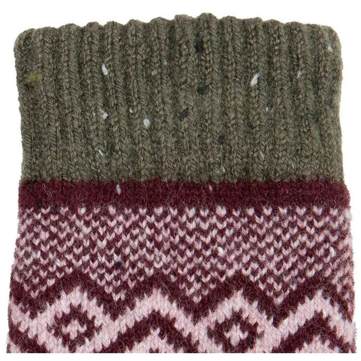 Dents Geometric Knitted Gloves - Lilac