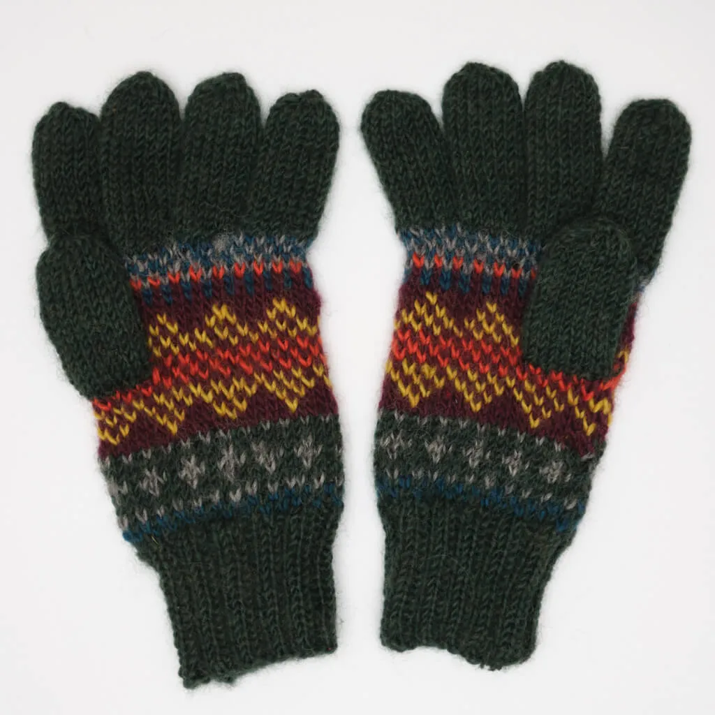 Eire Hand Knitted Full Gloves