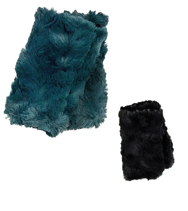 Faux Fur Fingerless Gloves / Click for Colors