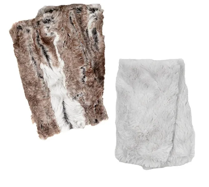 Faux Fur Fingerless Gloves / Click for Colors