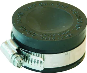 Fernco QC-101 Pipe Cap, 1-1/2 in Connection, Slip, PVC :EA: QUANTITY: 1