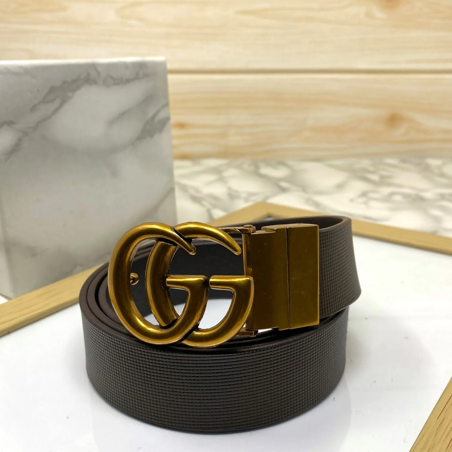 Formal and Casual GG Leather Strap Belt-JonasParamount