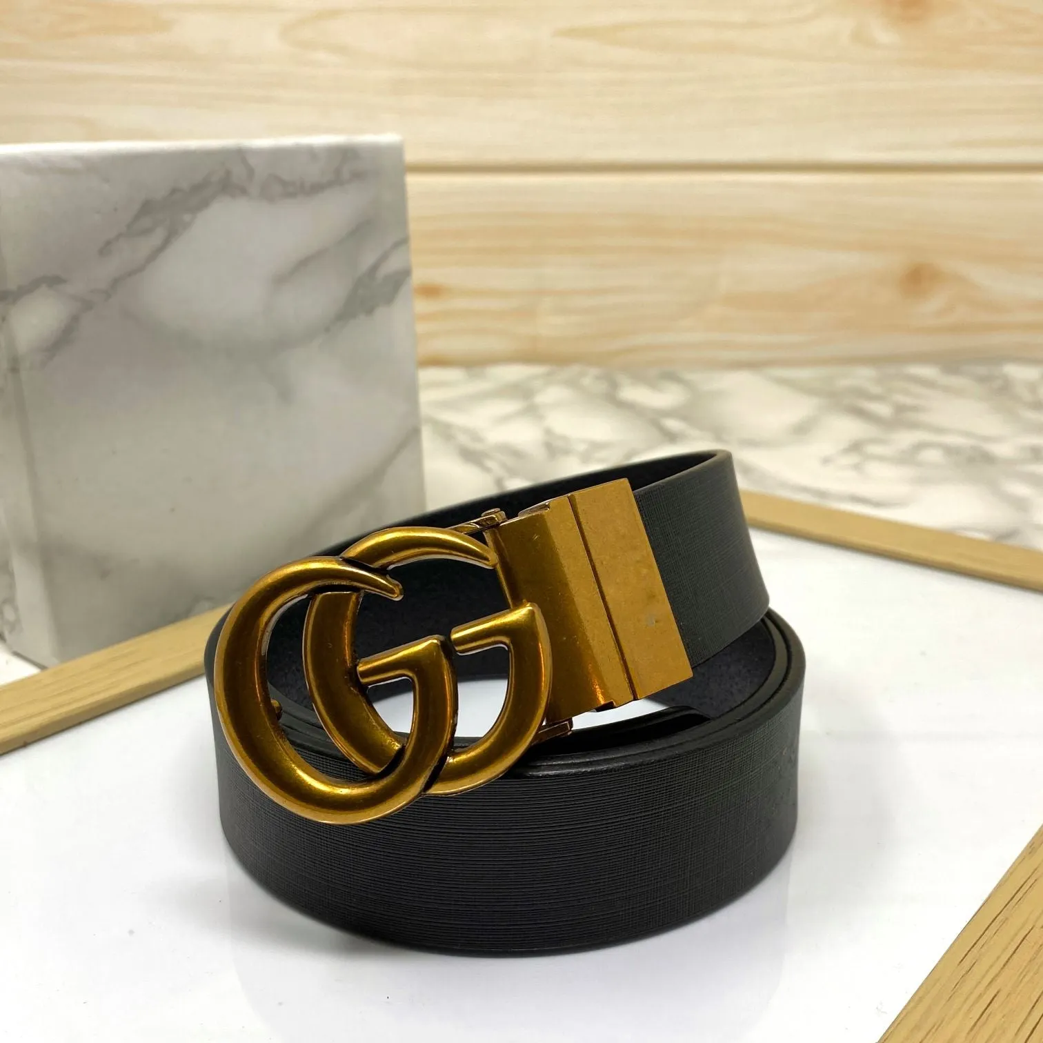 Formal and Casual GG Leather Strap Belt-JonasParamount