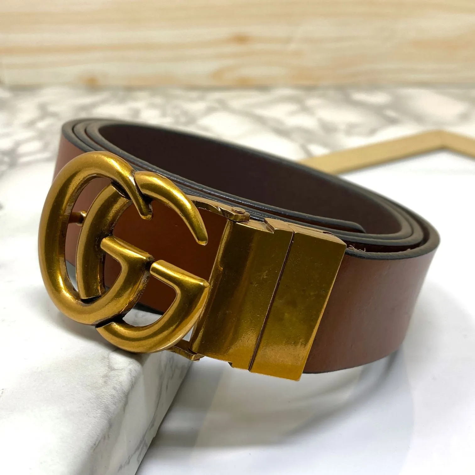 Formal and Casual GG Leather Strap Belt-JonasParamount