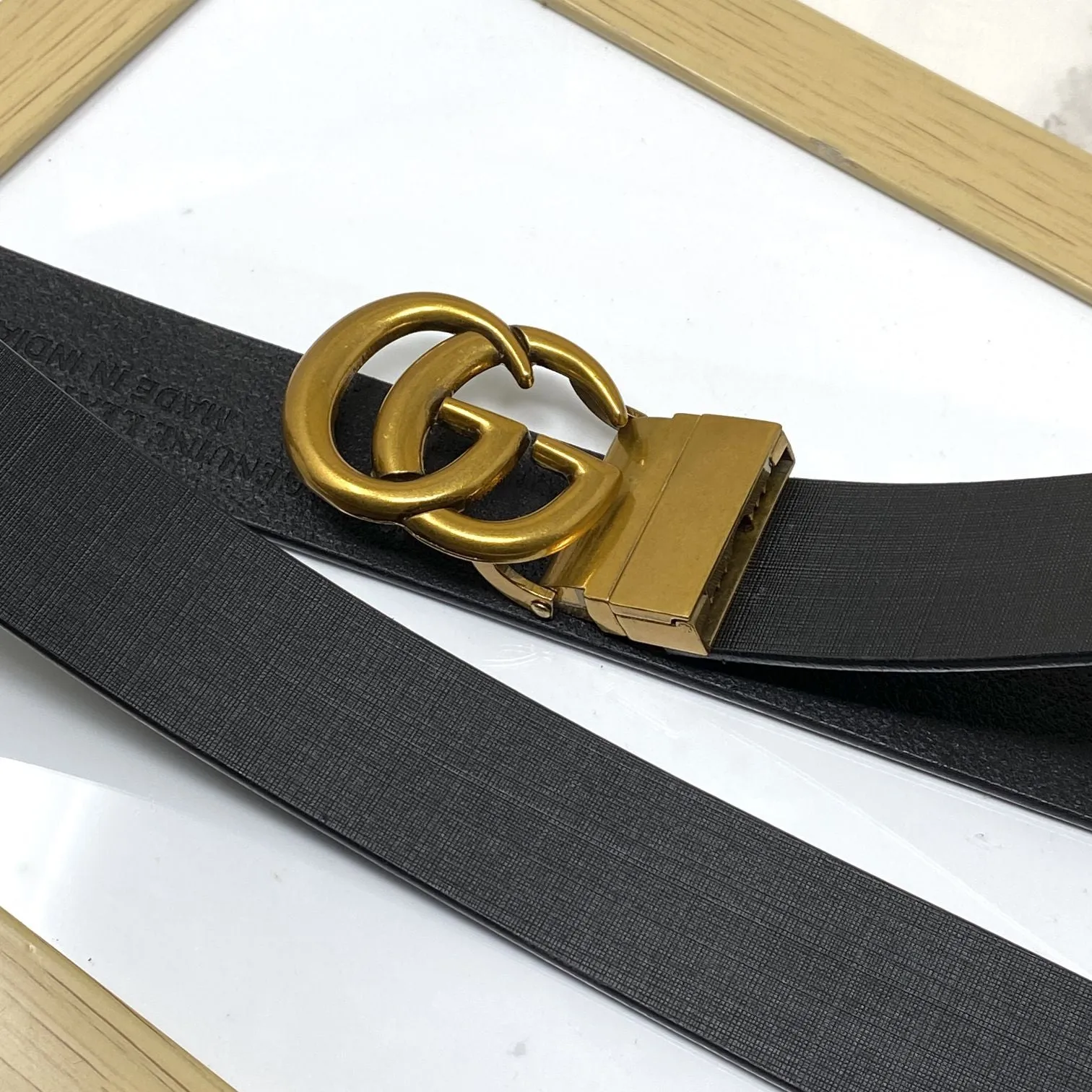 Formal and Casual GG Leather Strap Belt-JonasParamount