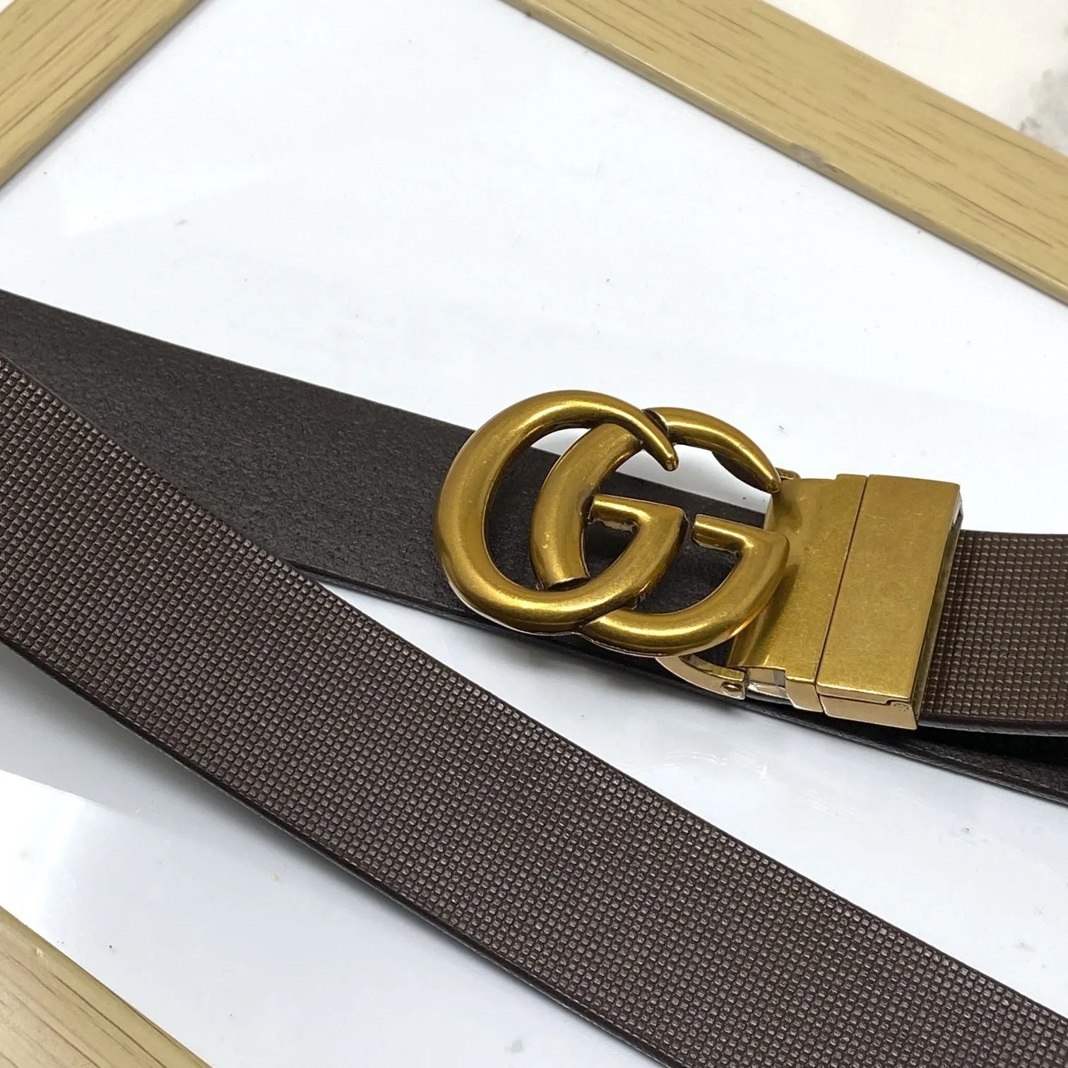 Formal and Casual GG Leather Strap Belt-JonasParamount