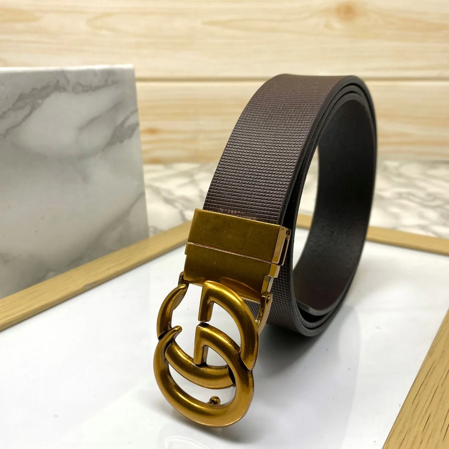 Formal and Casual GG Leather Strap Belt-JonasParamount