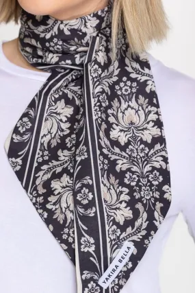 HAIR SCARF (BLACK/BEIGE)