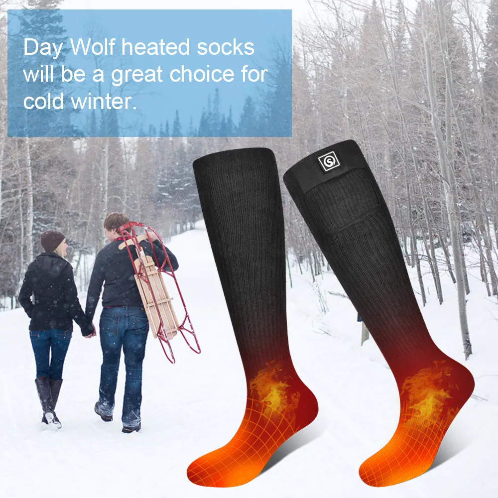 Heated Socks - Reinforced Toe for Winter Comfort