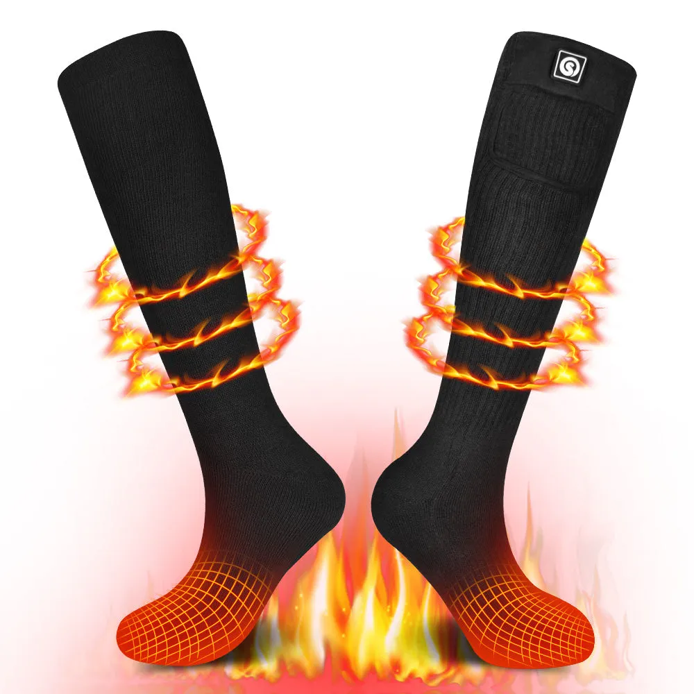 Heated Socks - Reinforced Toe for Winter Comfort