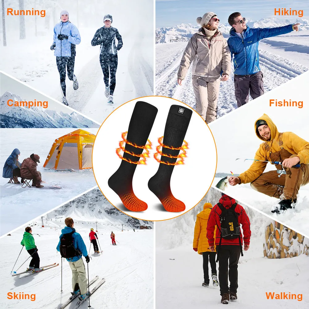 Heated Socks - Reinforced Toe for Winter Comfort