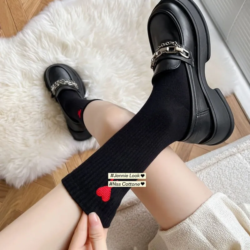 Ins heart stripe socks BY11162