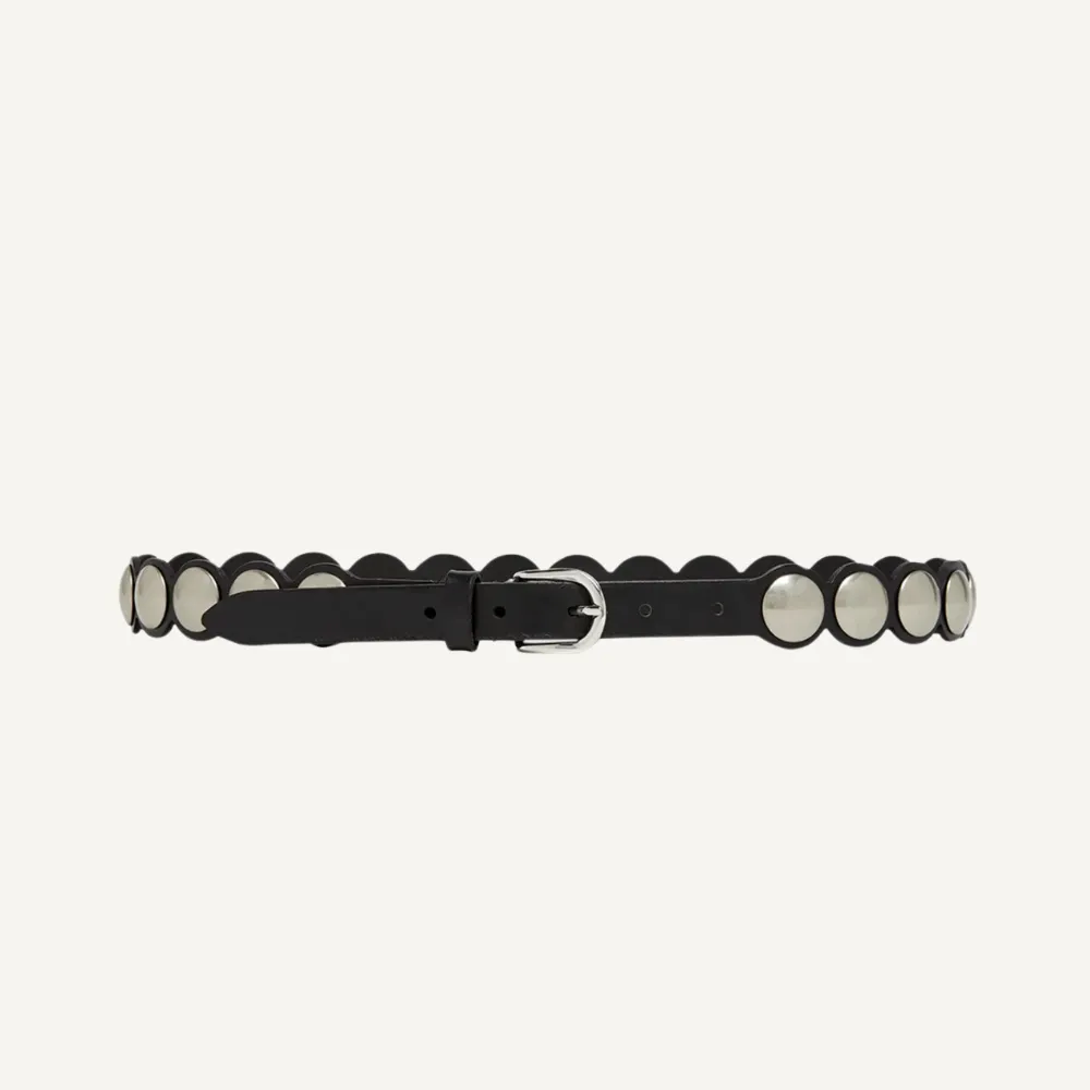 Isabel Marant Giavi Leather Belt - Black