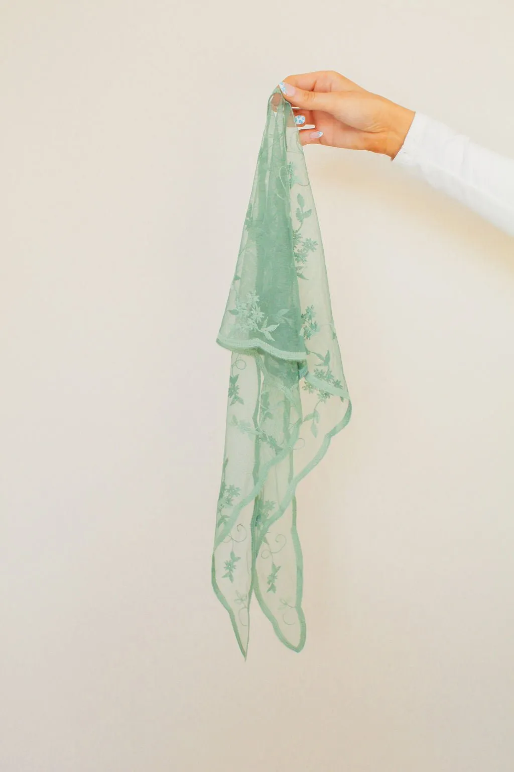 Jade Lace Hair Scarf