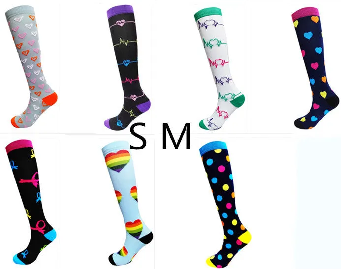 Ladies running stretch compression sports socks