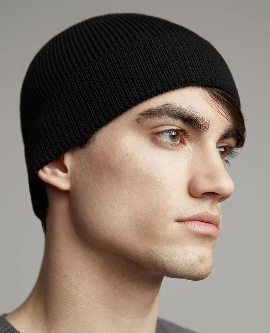 Lightweight Merino Watch Cap Black