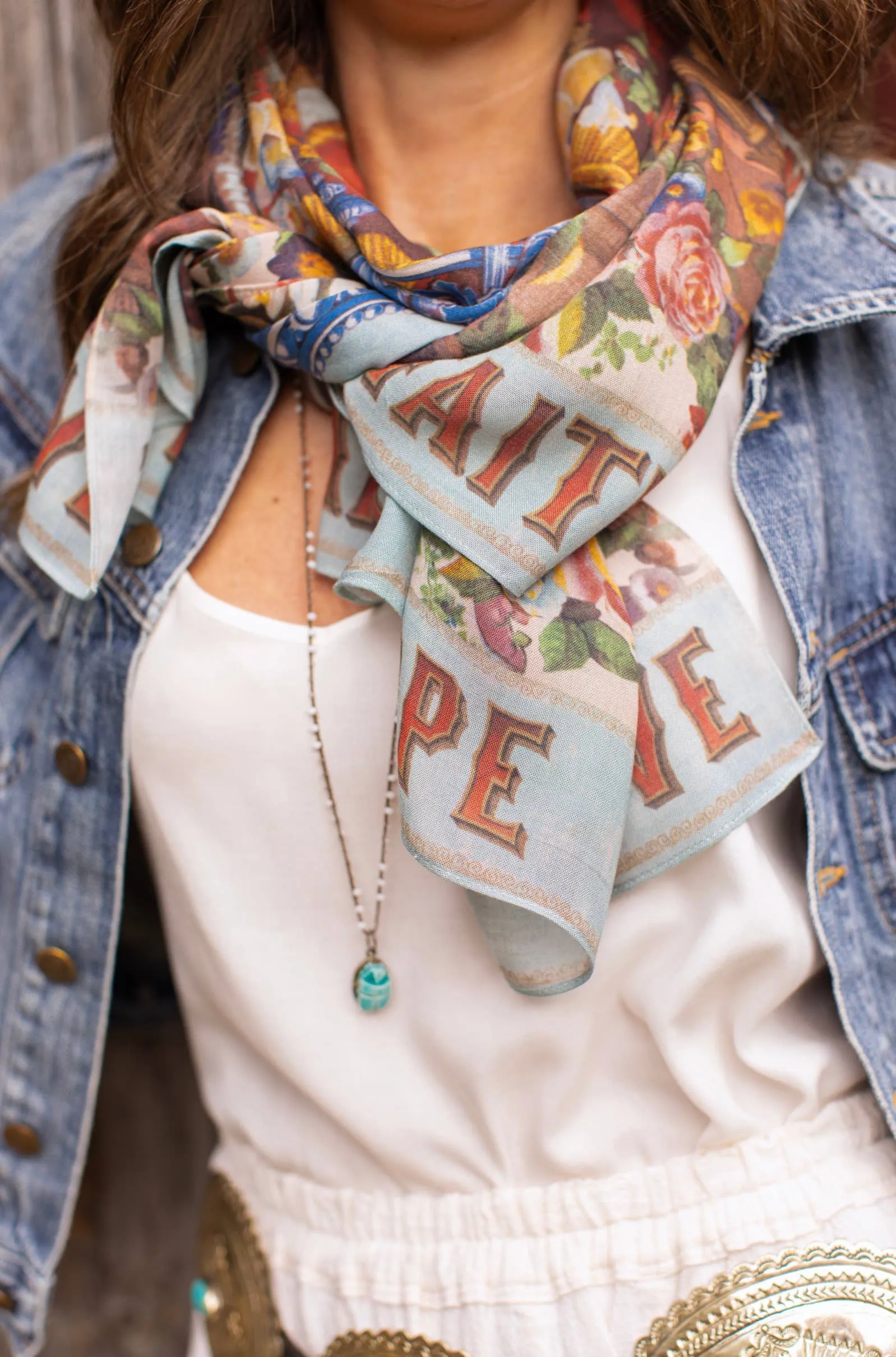 Love Language Bohemian Scarf