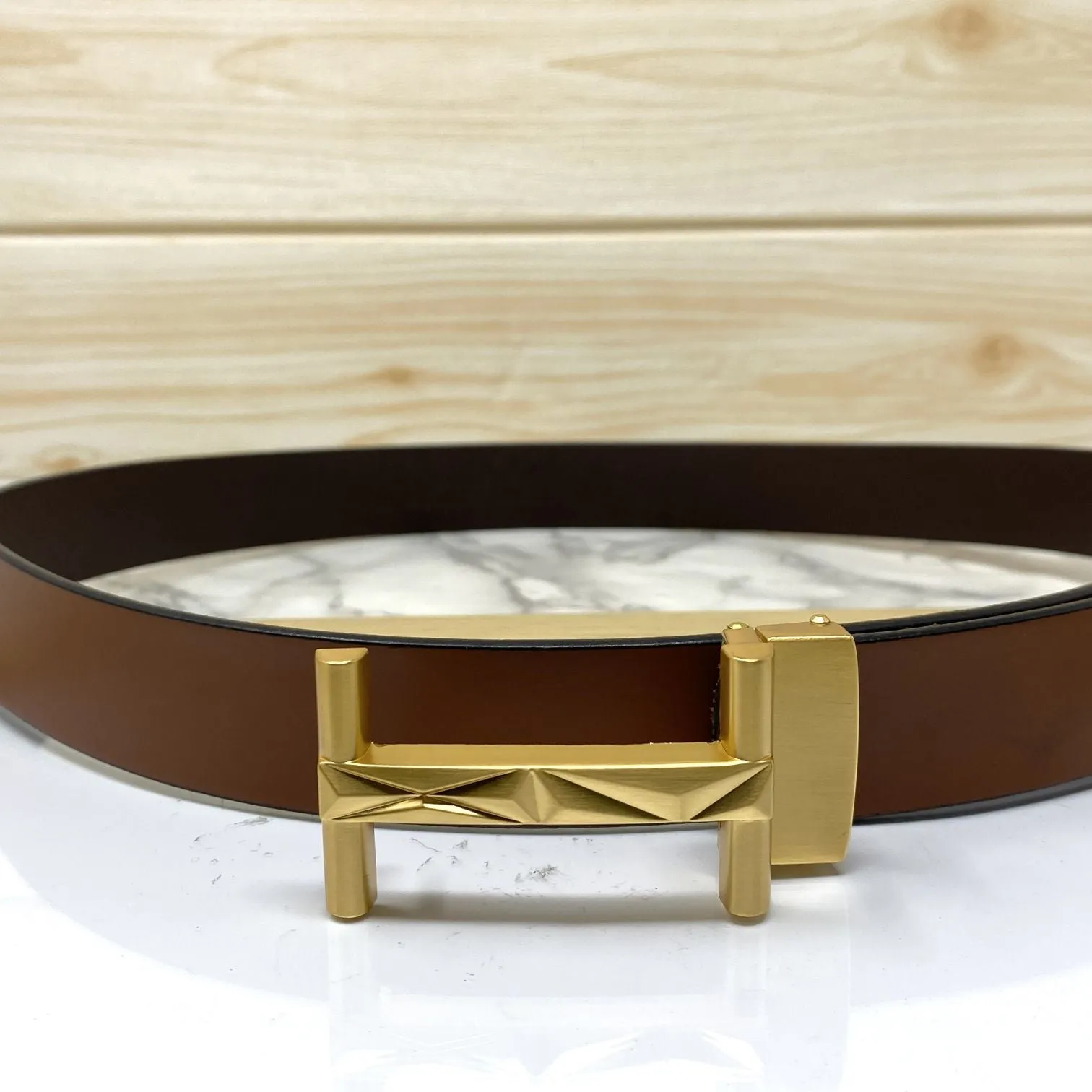 New Arrival H- Pattern Formal and Casual Leather Strap Belt-JonasParamount