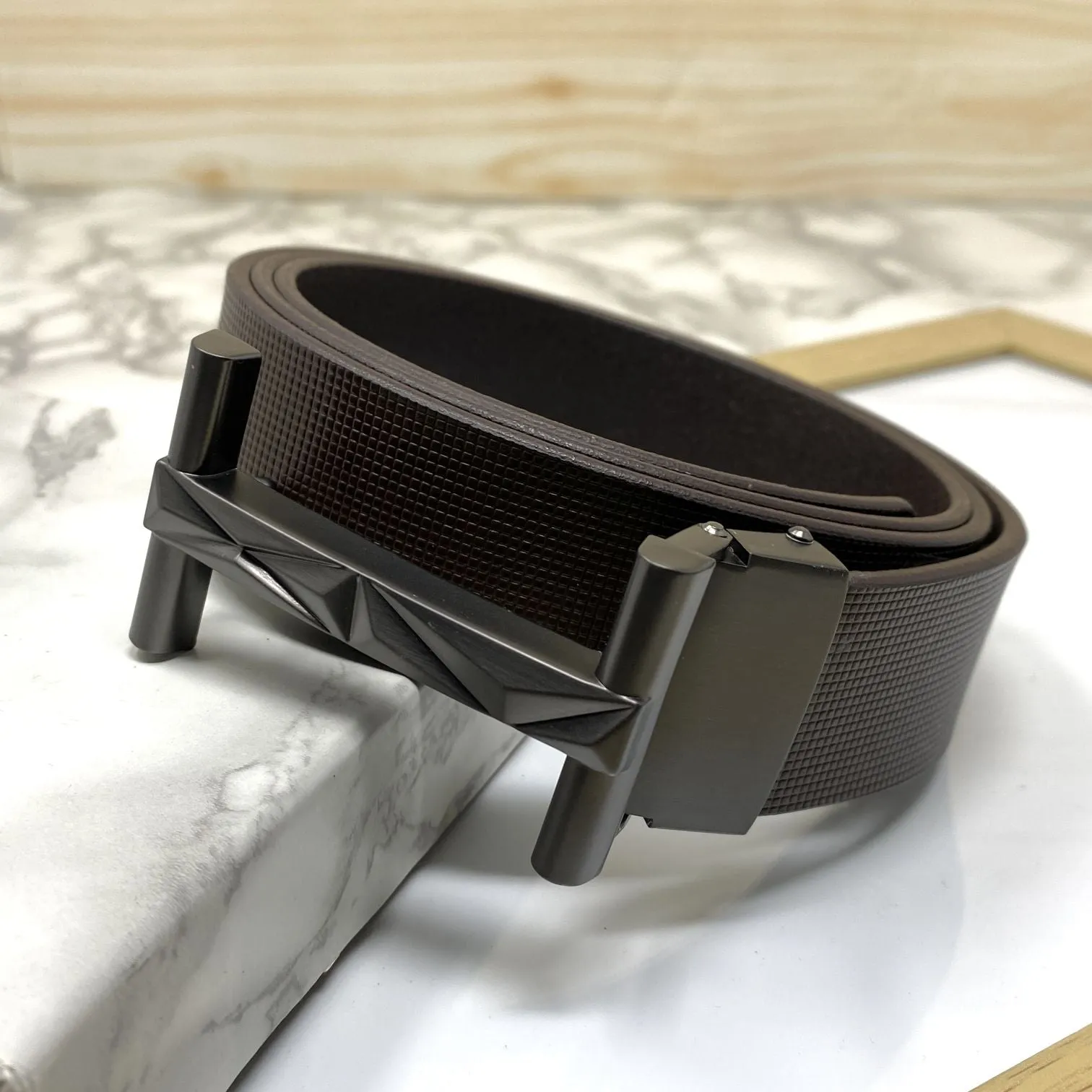 New Arrival H- Pattern Formal and Casual Leather Strap Belt-JonasParamount