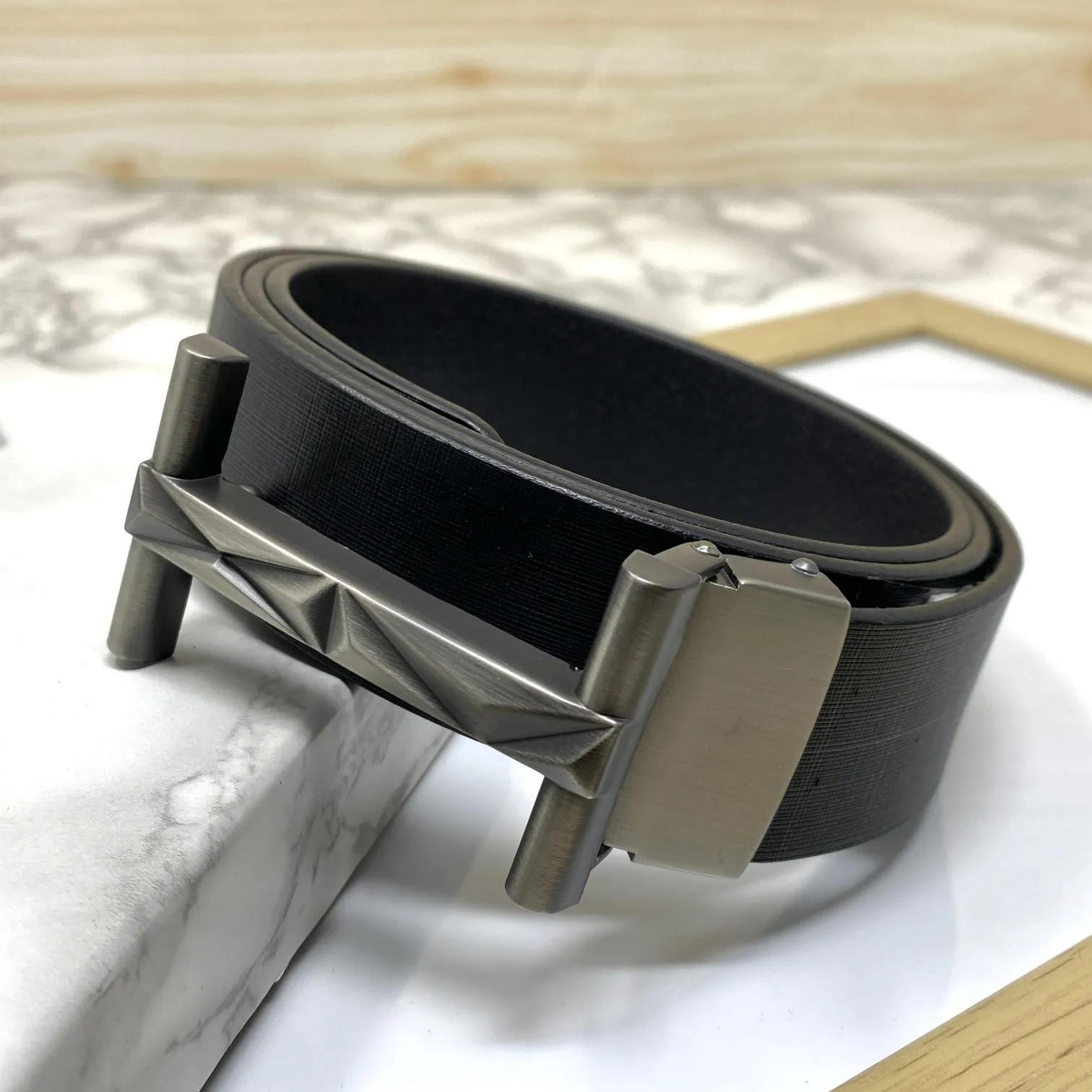 New Arrival H- Pattern Formal and Casual Leather Strap Belt-JonasParamount