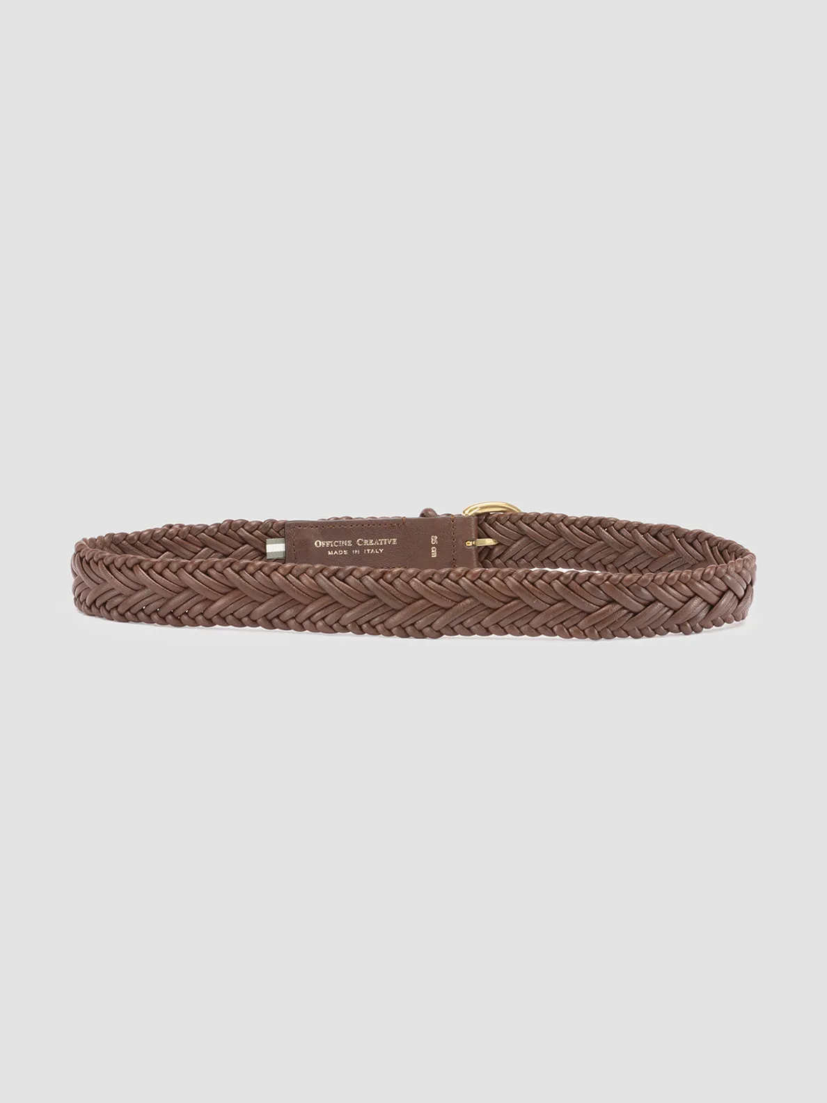 OC STRIP 36 - Brown Woven Leather Belt